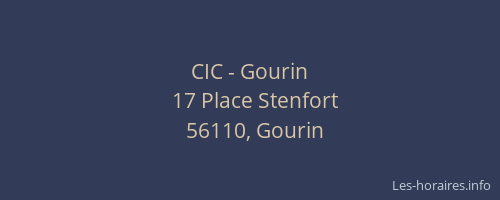 CIC - Gourin
