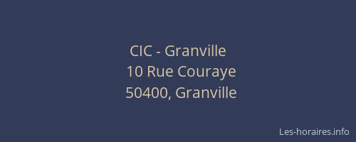CIC - Granville