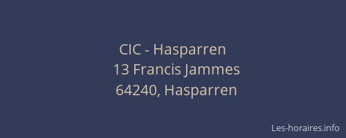 CIC - Hasparren
