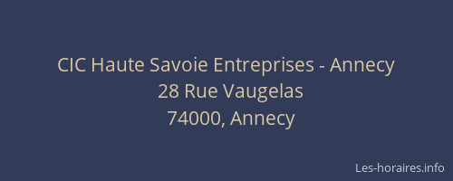 CIC Haute Savoie Entreprises - Annecy