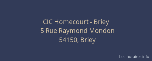 CIC Homecourt - Briey