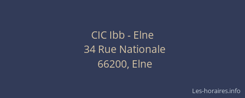 CIC Ibb - Elne