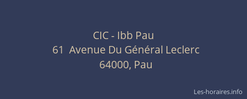 CIC - Ibb Pau