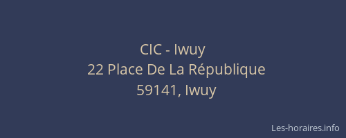 CIC - Iwuy