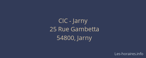 CIC - Jarny