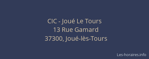 CIC - Joué Le Tours