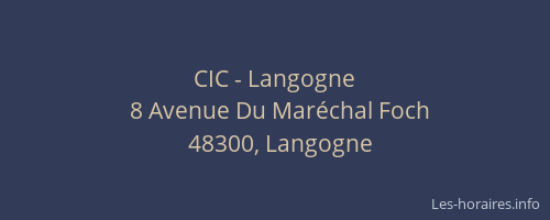 CIC - Langogne