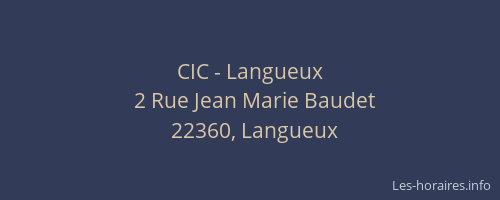 CIC - Langueux