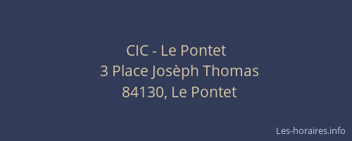CIC - Le Pontet