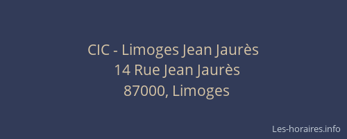 CIC - Limoges Jean Jaurès