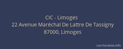 CIC - Limoges