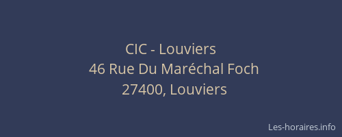CIC - Louviers