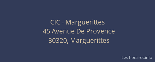 CIC - Marguerittes