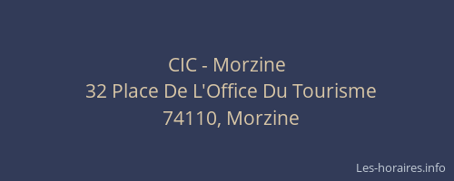 CIC - Morzine