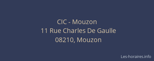 CIC - Mouzon