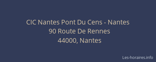 CIC Nantes Pont Du Cens - Nantes