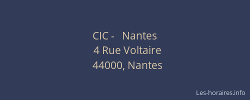 CIC -   Nantes