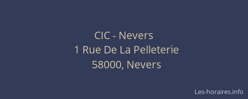 CIC - Nevers