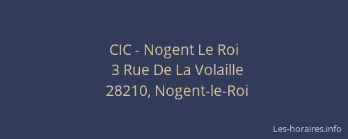 CIC - Nogent Le Roi