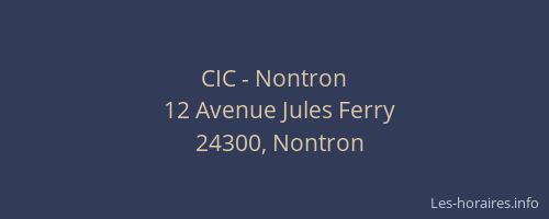CIC - Nontron