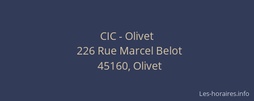 CIC - Olivet