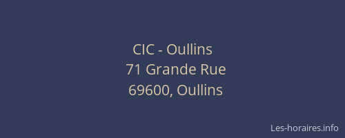 CIC - Oullins