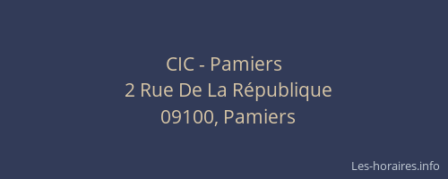 CIC - Pamiers