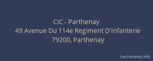 CIC - Parthenay