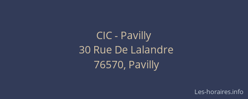 CIC - Pavilly