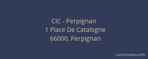 CIC - Perpignan