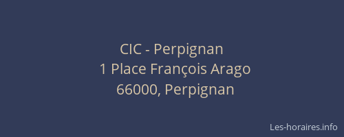 CIC - Perpignan
