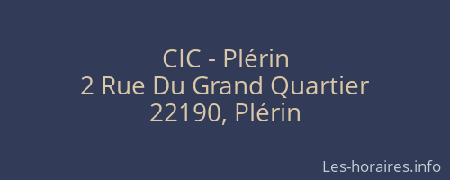 CIC - Plérin
