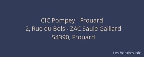 CIC Pompey - Frouard