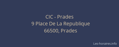 CIC - Prades
