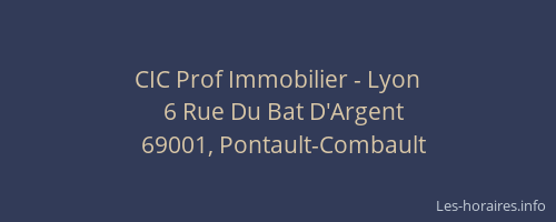 CIC Prof Immobilier - Lyon