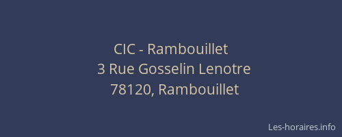 CIC - Rambouillet