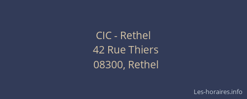 CIC - Rethel