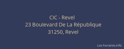 CIC - Revel