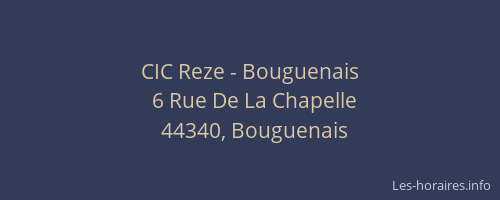 CIC Reze - Bouguenais