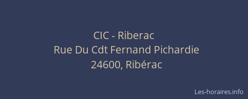 CIC - Riberac