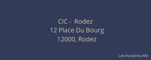 CIC -  Rodez