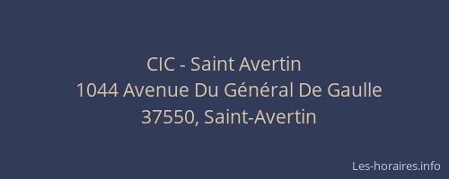 CIC - Saint Avertin