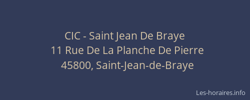 CIC - Saint Jean De Braye