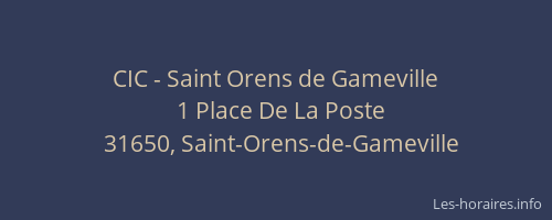 CIC - Saint Orens de Gameville