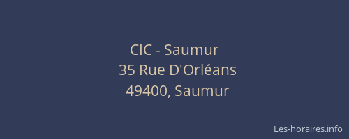 CIC - Saumur
