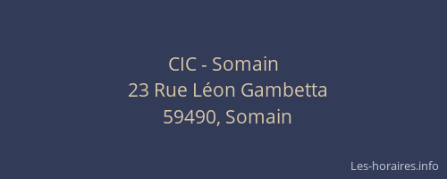CIC - Somain