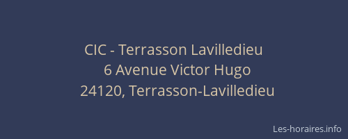CIC - Terrasson Lavilledieu