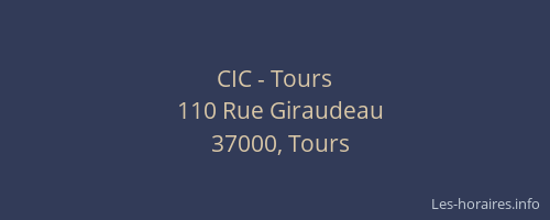 CIC - Tours