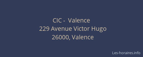 CIC -  Valence