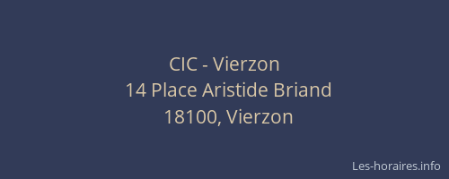 CIC - Vierzon